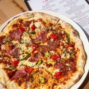 Stone baked pizza available at The Royal Oak in Swindon